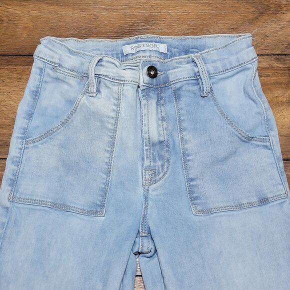 Stetson High Rise Flare Denim Jeans - Size 0 X-Long - Picture 2 of 7